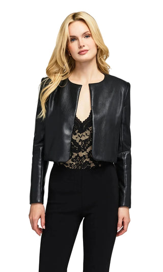 LINDY VEGAN LEATHER JACKET