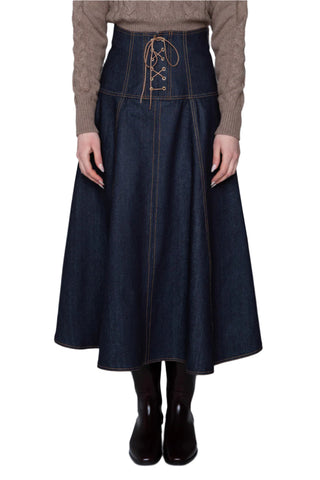 DENIM MIDI SKIRT