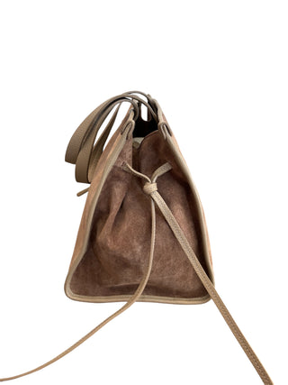 TAUPE SUEDE TOTE