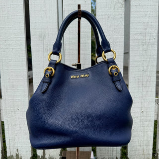 Miu Miu Madras Convertible Tote Bag