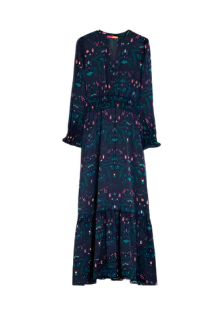 MIDI RUFFLE DRESS