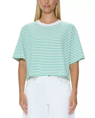 MAE STRIPE TEE VERT STRIPE