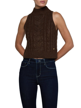 BELLINI CABLE TRTLNCK TNK DARK BOWN