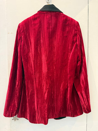 RED VELVET SMOKING JACKET