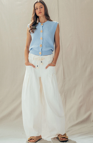 Rope Drawstring Balloon Pants