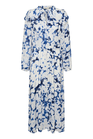 CIELLE LONG DRESS BLURRED BLUE