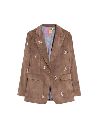 EMBROIDERED DUCK BLAZER