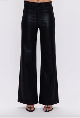 LANA COATED DENIM BLACK COATED DENIM