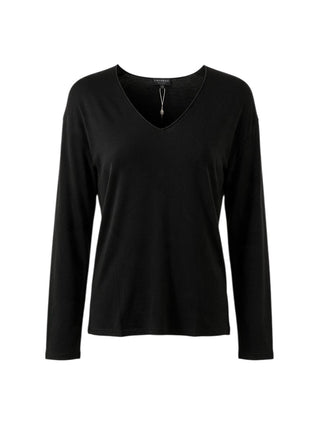 L/S VNCK TSHIRT BLACK