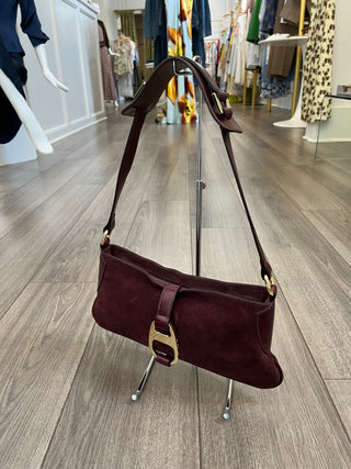 Suede Hook Bag