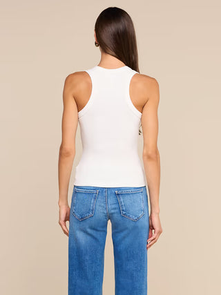SHANIA RACERBACK TANK WHITE