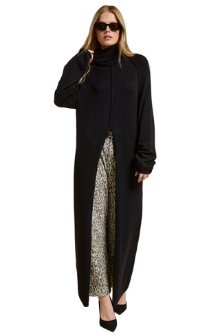 Ribbed Turtleneck Dress