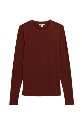 BAILEY LONG SLEEVE CREWNECK TOP Terra