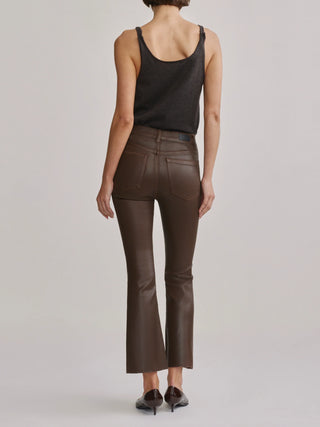 BRIDGET BOOT CROP COATED BROWNSTONE