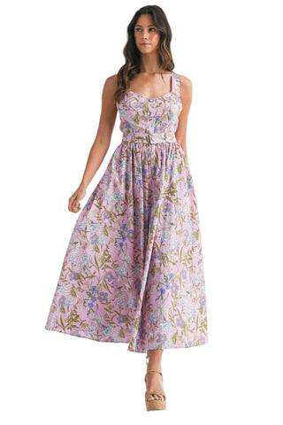 CRISSCROSS MIDI DRESS