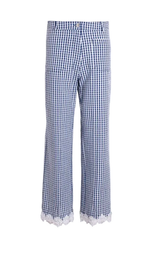 PNNUR6S381 PANT BLUE WHITE