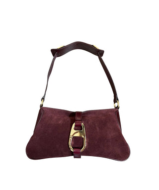 Suede Hook Bag