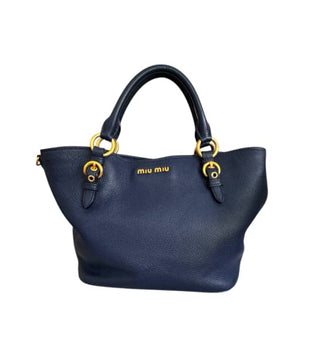 Miu Miu Madras Convertible Tote Bag