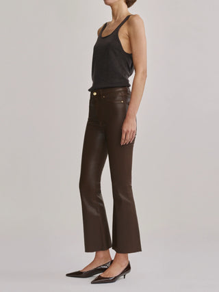 BRIDGET BOOT CROP COATED BROWNSTONE