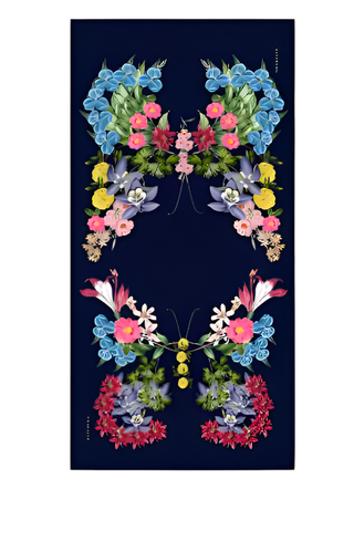 FLORAL BUTTERFLY SCARF