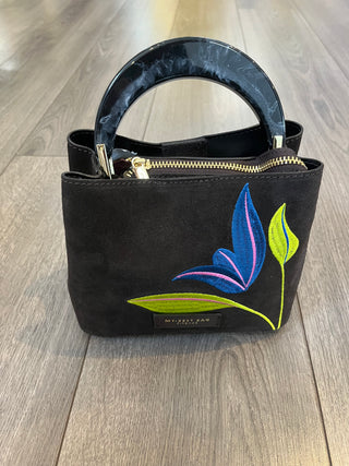 Embroidered Chocolate Bag