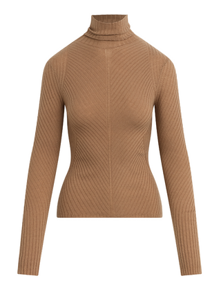 BE YOUR GIRL TOP CAMEL