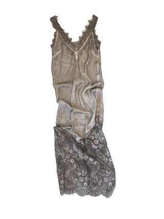 SILKY MAXI DRESS MOCHA