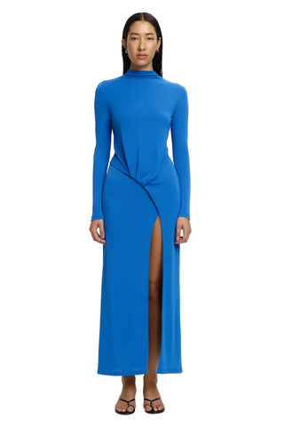 DYLAN LONG SLEEVE MAXI DRESS COSMIC BLUE