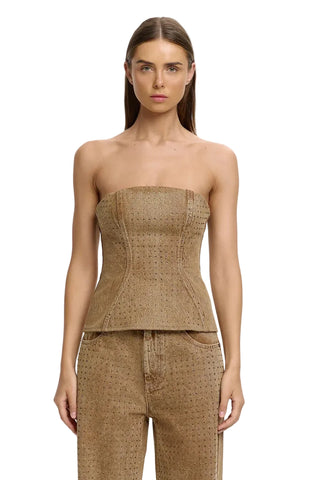 MIRHA STRAPLESS TOP