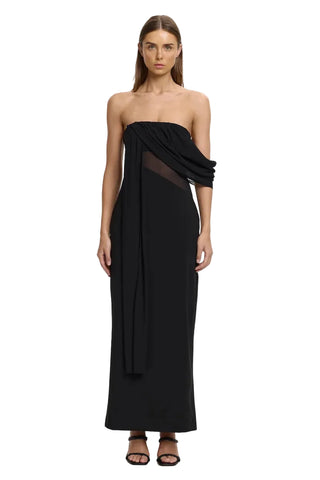 EDDA ASYMMETRIC SLEEVE DRESS
