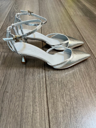 ENRICA ASPIS SILVER KITTEN HEEL