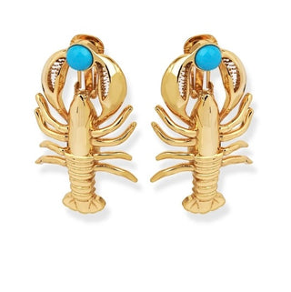 Isabella Turquoise Lobster Earrings