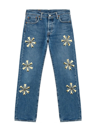 FUTURE FLOWER JEANS DENIM