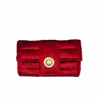 The Amalfi Red Velvet Bag