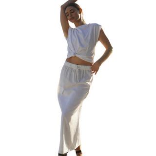 CAMILLE LINEN SKIRT