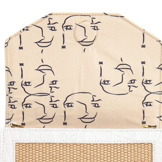 SAMUEL BAG in LATTE CROC