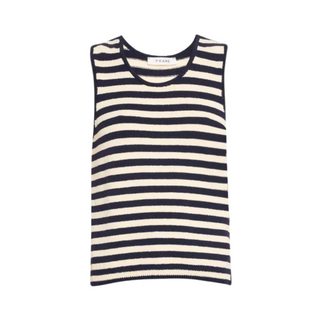 MARINER SWEATER TANK STRIPE NAVY/WHITE