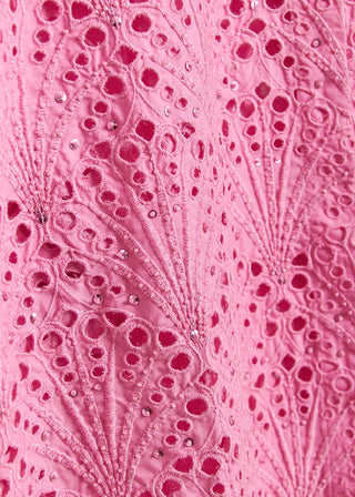 FUMMER BRODERIE ANGLAISE SHIRT BUBBLEGUM