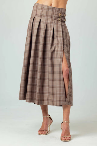 CASINI SKIRT MOCHA PLAID