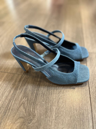 SURI DENIM SLINGBACK