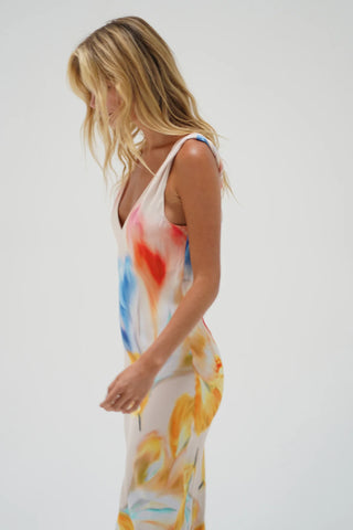 SICILY V SLIP DRESS BOTANICA