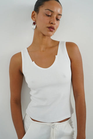 RUBEN RIB TANK WHITE