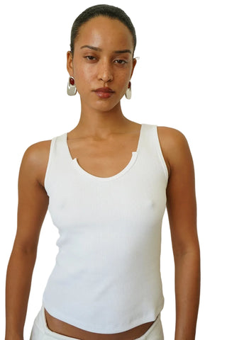 RUBEN RIB TANK WHITE