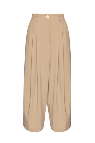 ULTRA WIDE LEG PLEATED PANTS