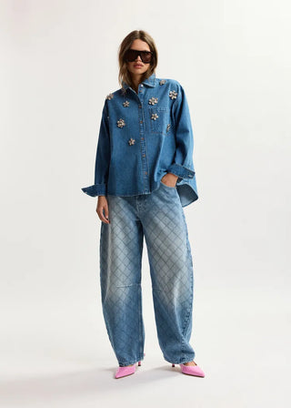 KONNECTION RHINESTONE SHIRT