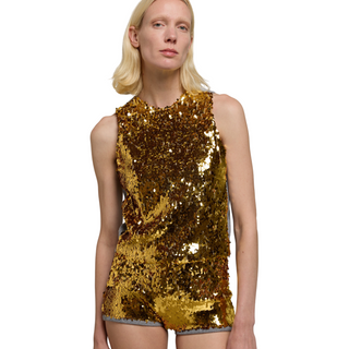 Gold Sequin Top