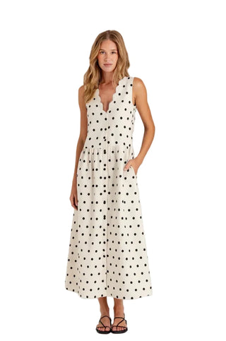POLKA DOT SABRINA DRESS