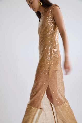 REFLECTIONS SEQUIN MAXI DRESS