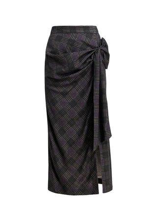 KARM BOW MIDI LENGTH SKIRT