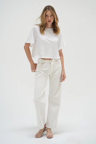 WILLA SLUB TEE WHITE